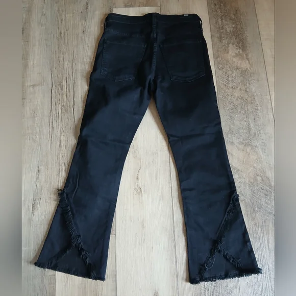 Citizen of Humanity Drew Fray Jeans in black, Size 27 - Picture 3 of 6